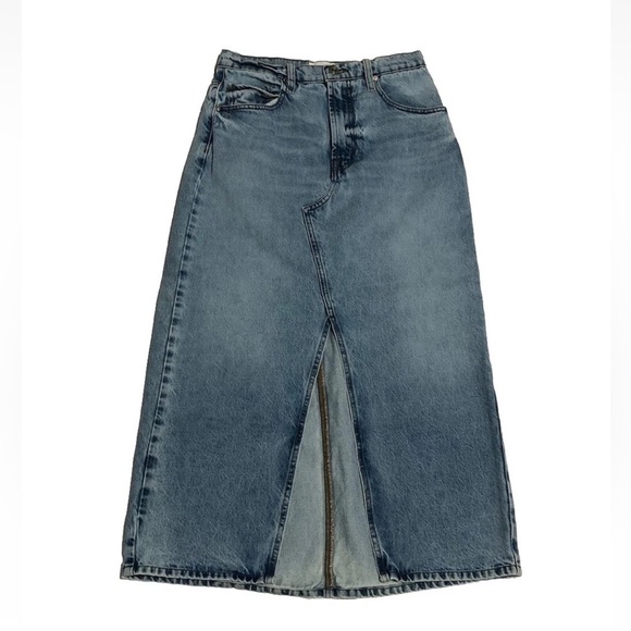 FRAME Blue 'The Midaxi' Denim Midi Skirt - Picture 3 of 13